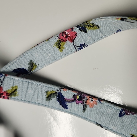 Vera Bradley Blue Floral Water Bouquet Crossbody Purse approx 11x11 - Picture 9 of 15